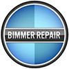 Bimmer Repair circular logo with blue gradient and silver ring border