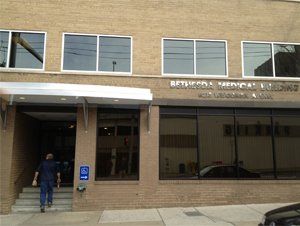 Woodmont Ave. (back) side of the building