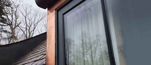 Copper window trim