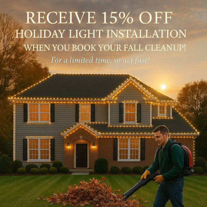 15% off holiday light installation