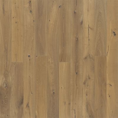 Light brown wood flooring with natural grain and knots.