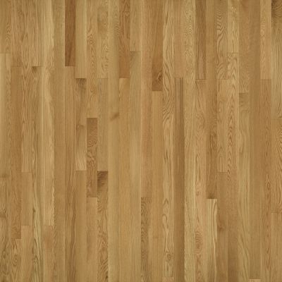 Wooden hardwood floor with vertical planks in varying shades of light brown.