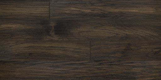 Dark brown hardwood flooring.