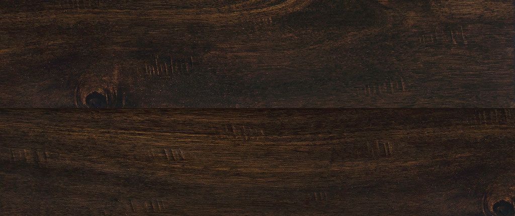 Dark stained wood grain.