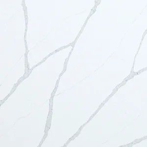 White surface with gray veining.