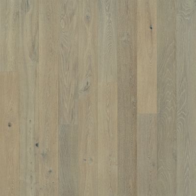 Light gray hardwood flooring. Vertical wood grain with knots and variations in tone.