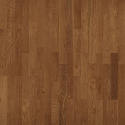 Brown hardwood floor with vertical planks.