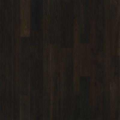 Dark brown hardwood flooring.