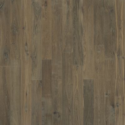 Wooden floorboards in shades of brown and gray.