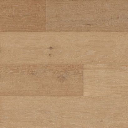 Light brown wood plank flooring with grain and knots.