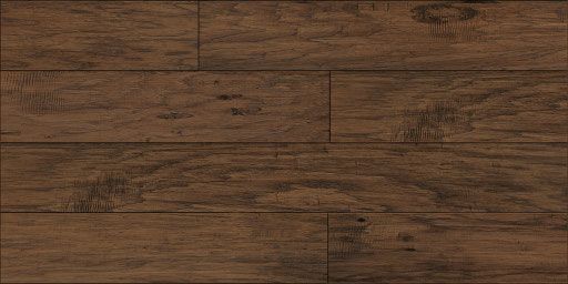 Dark brown hardwood flooring.