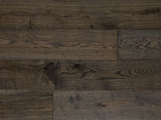 Dark brown hardwood flooring with visible wood grain.