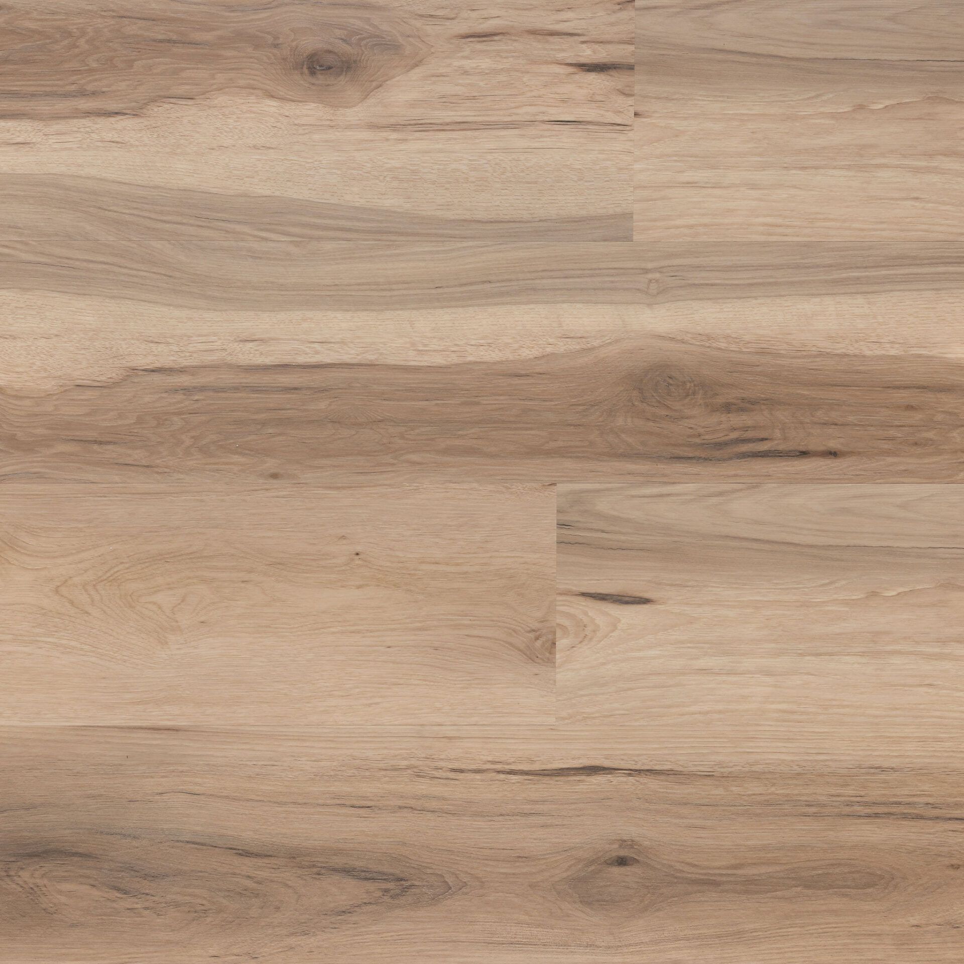 Light brown wood flooring with natural grain and knots.