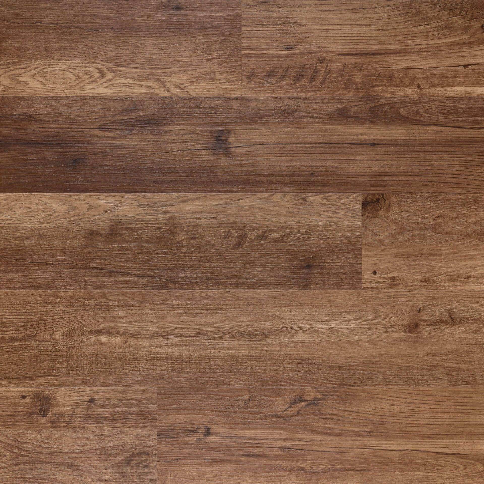 Wood floor planks in varying shades of brown.