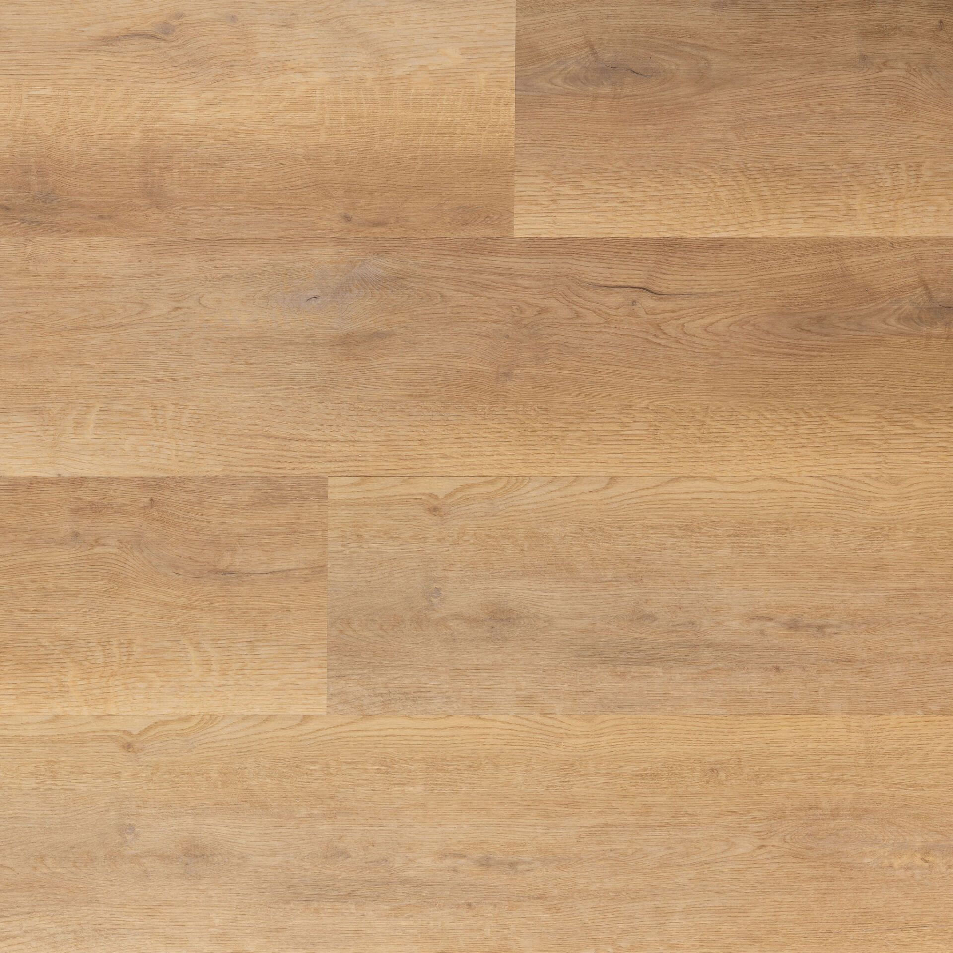 Light brown wood-look flooring with horizontal planks.