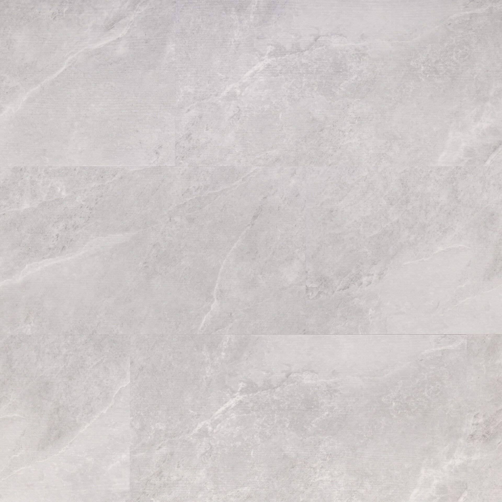 Gray and white marble-patterned flooring.