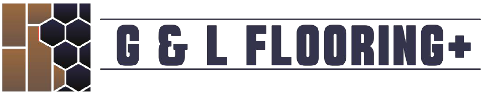 Logo of "G & L FLOORING+", featuring flooring tiles and text.