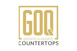 Logo for Granite-O-Quartz Countertops, featuring
