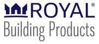 Logo for Royal Building Products, featuring a house-like icon and the company name.