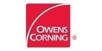 Owens Corning logo on a red square with a white arc. 