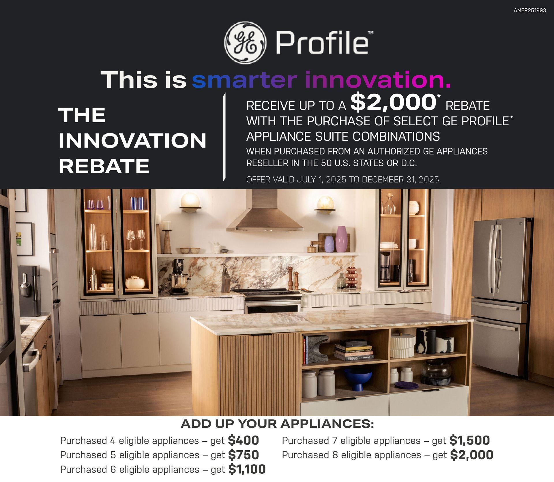 An ad for GE profile appliances that says this is smarter innovation