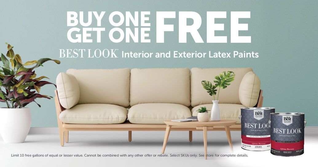 Buy One, Get One FREE, Best Look Interior and Exterior Latex Paints