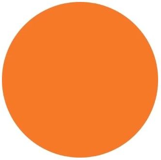 A jet black circle on a white background.