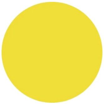 A cream color circle on a white background.