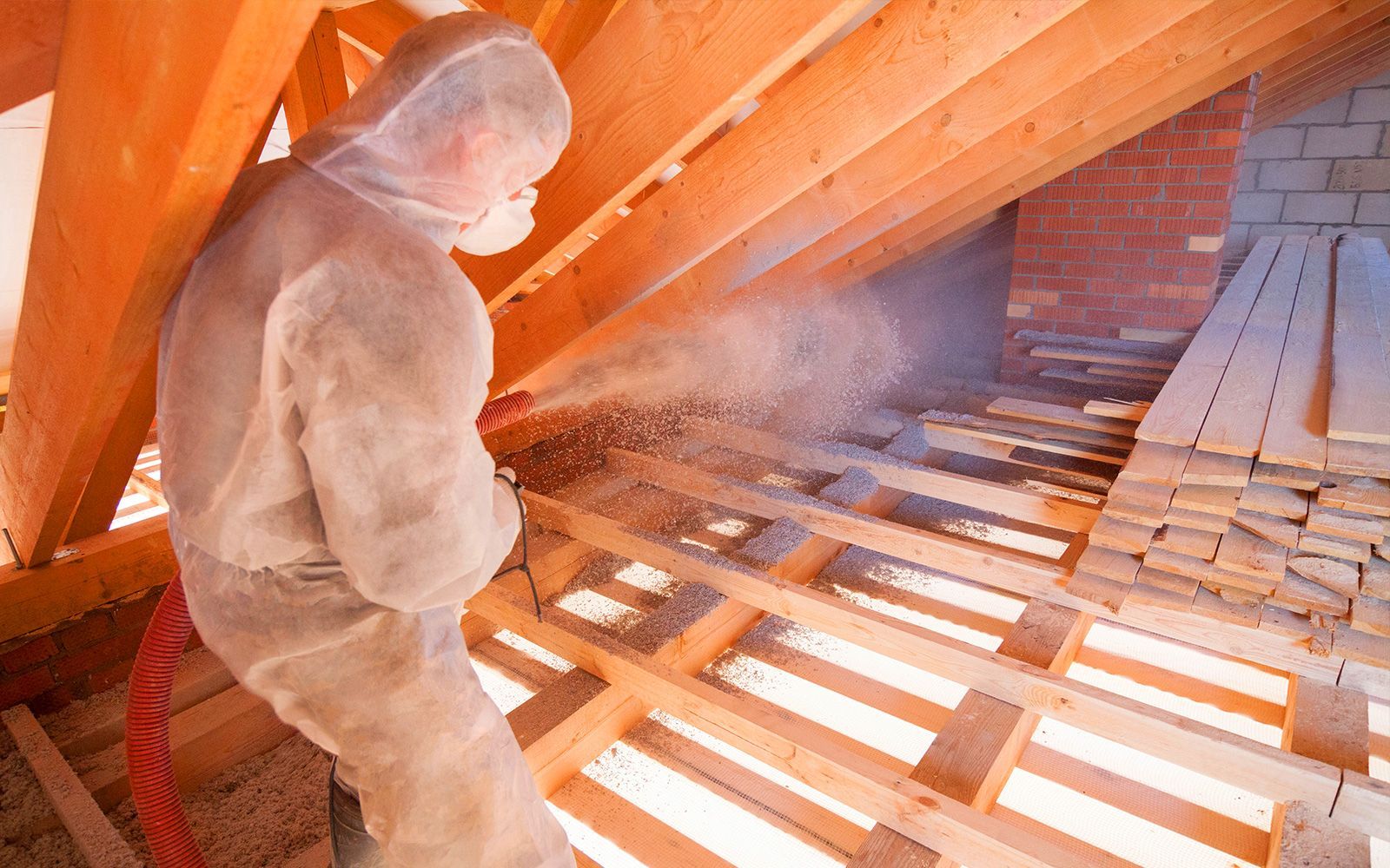 Blown-in cellulose insulation