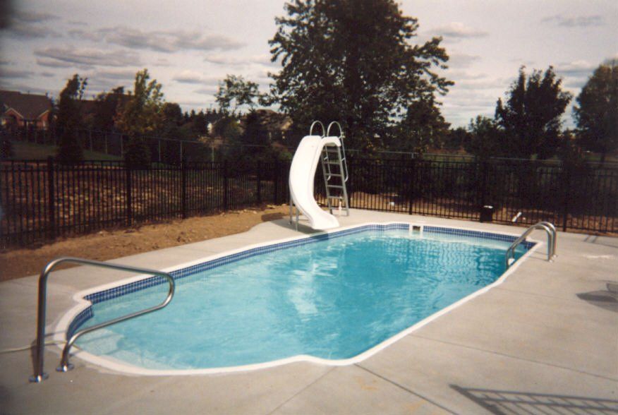 Modern swimming pool