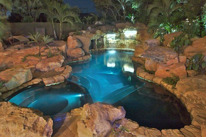 Modern swimming pool