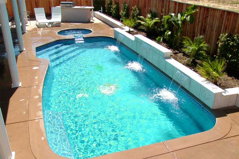 Modern swimming pool