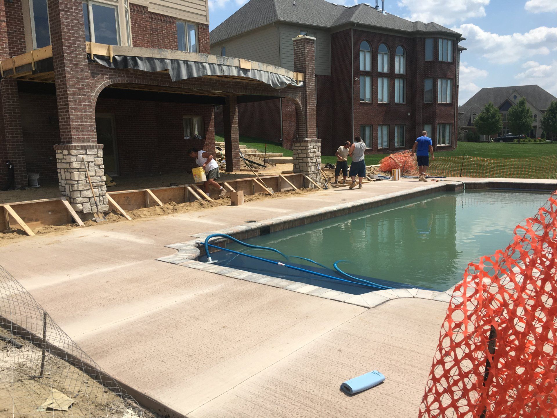 Pool construction