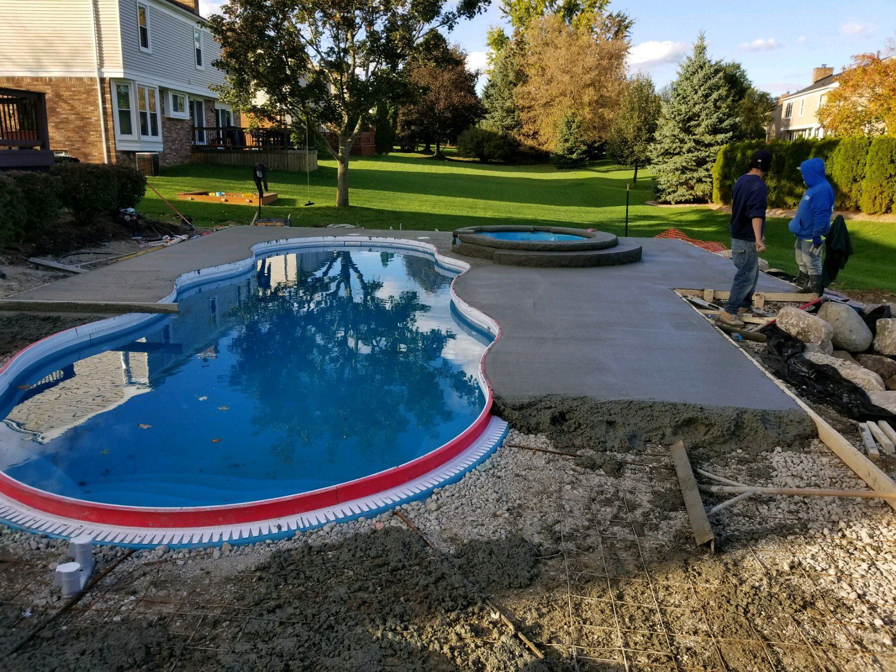 Pool construction