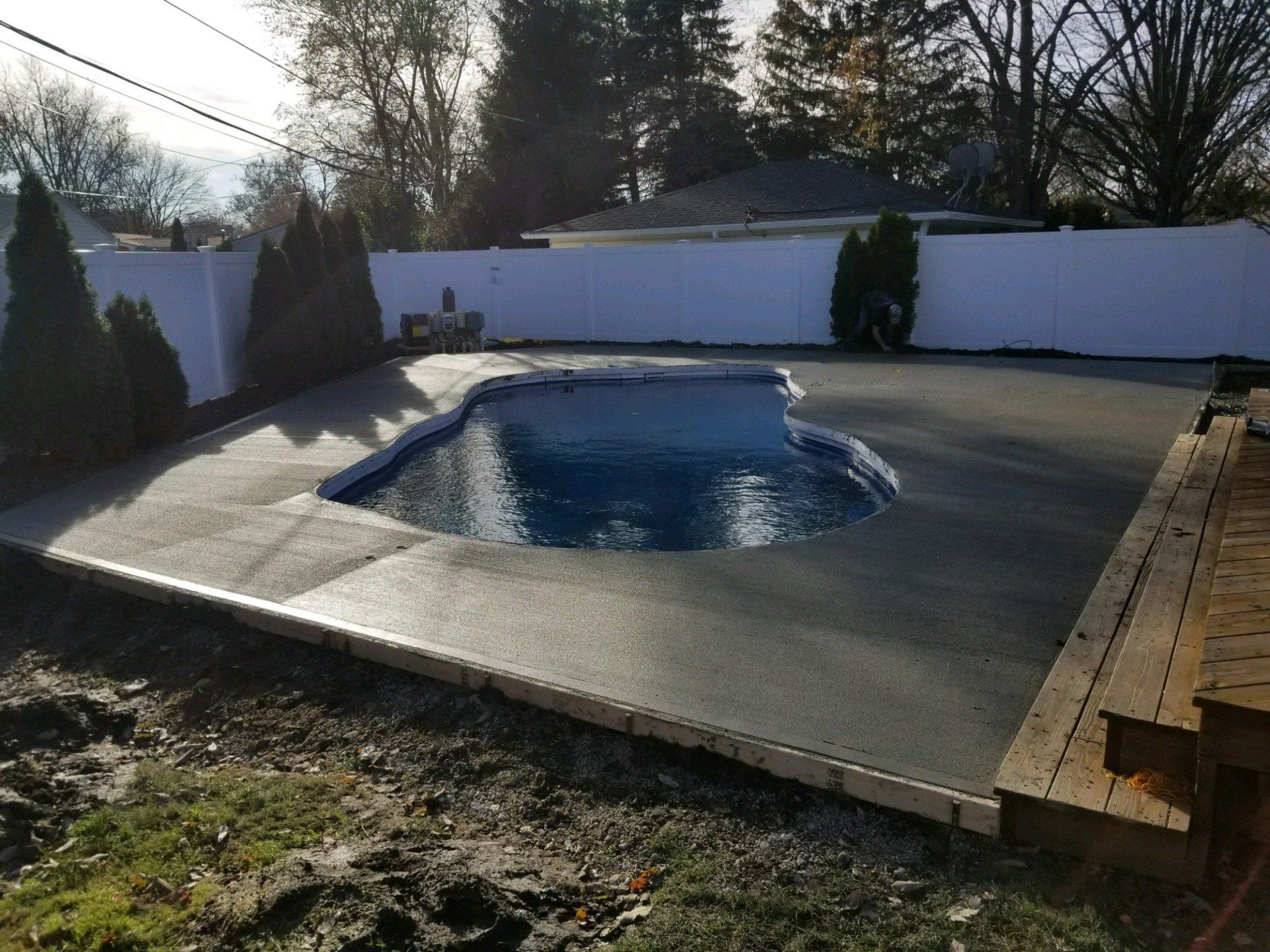 Pool construction