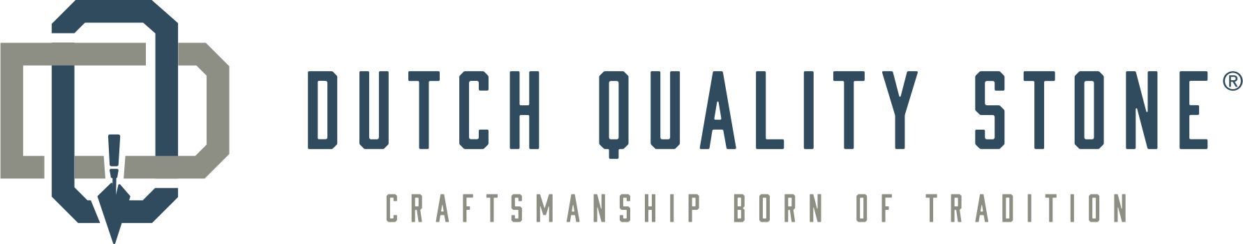 Logo for Dutch Quality Stone with a stylized 'DQ' icon and the text 