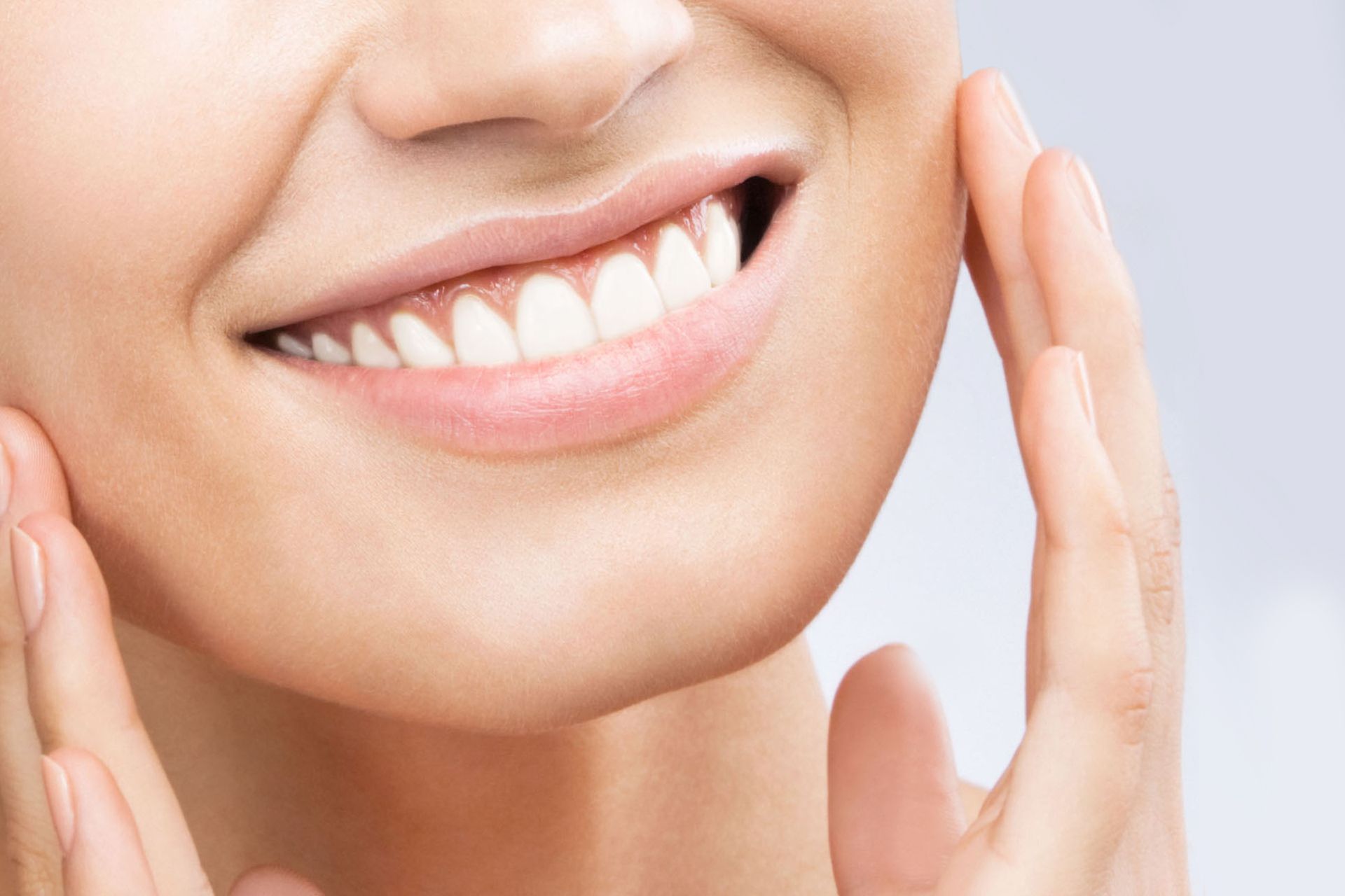 Close-up of a smiling mouth