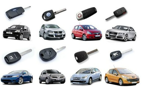 Cars with their keys