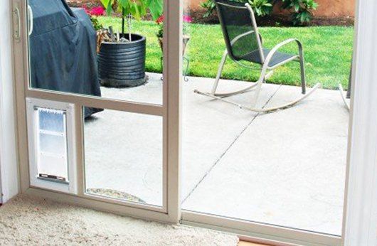 Pet door installation service in Redding CA