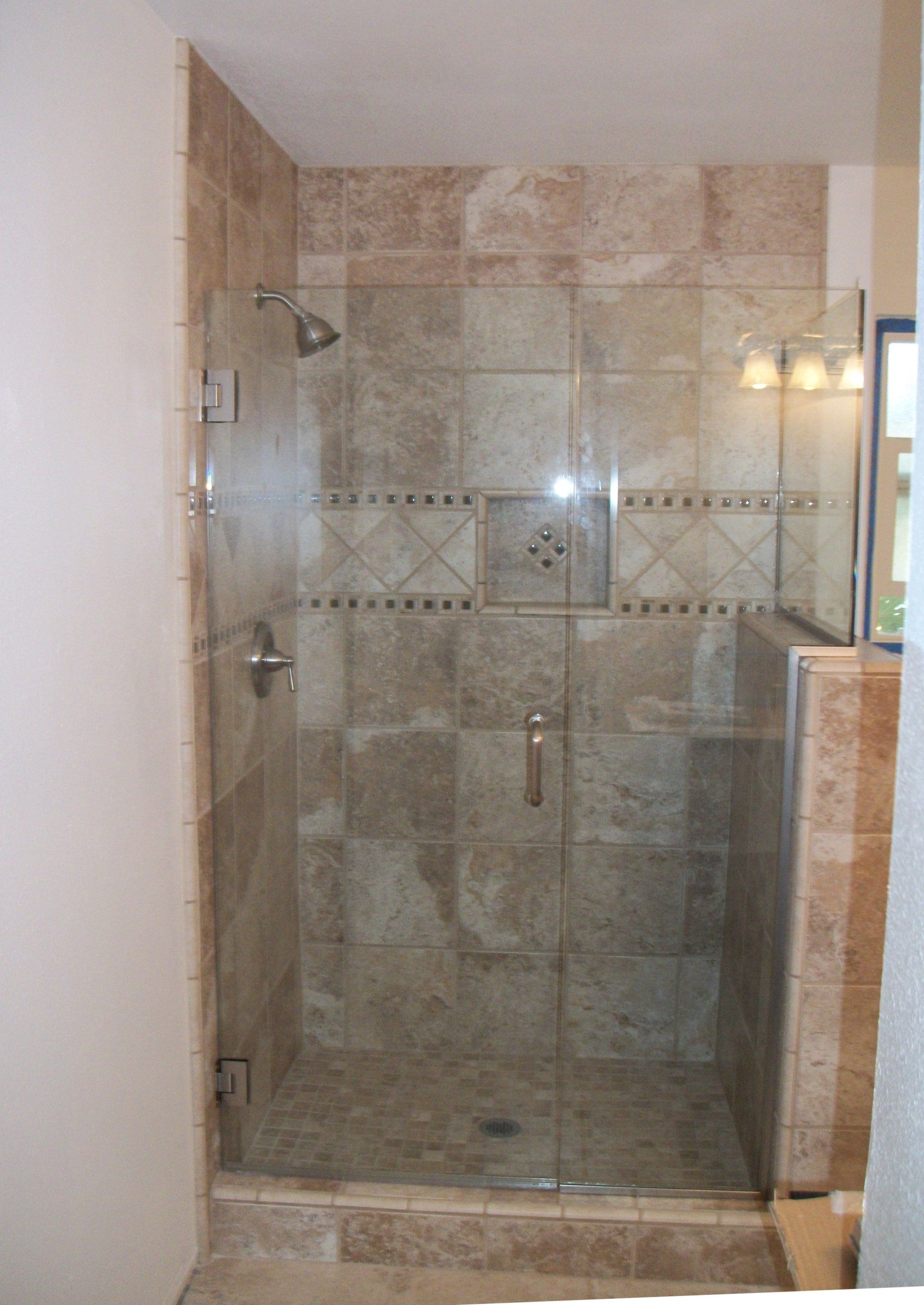 Shower glass enclosure