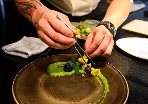 Chef preparing food