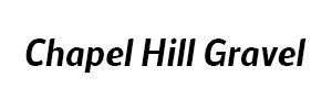 Chapel Hill Gravel text in black.