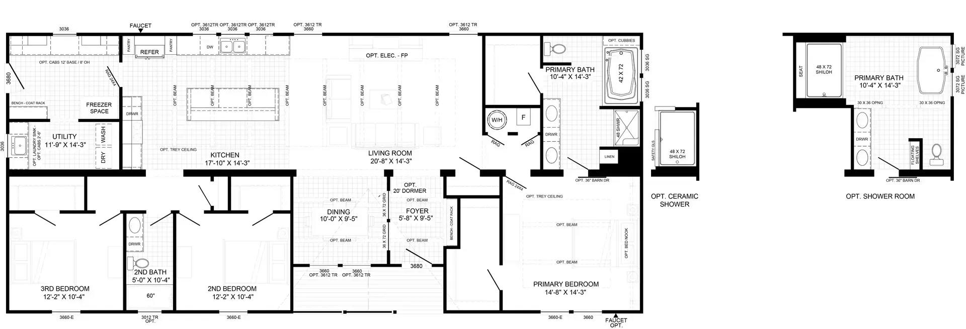 A black and white floor plan of a house.