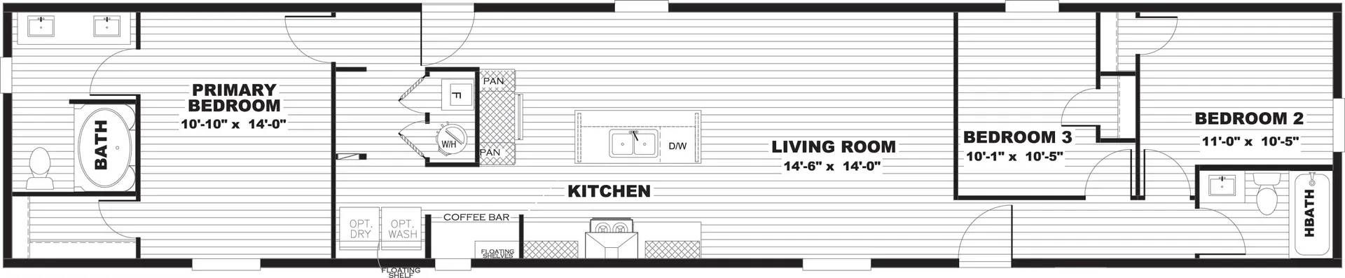 A black and white floor plan of a house