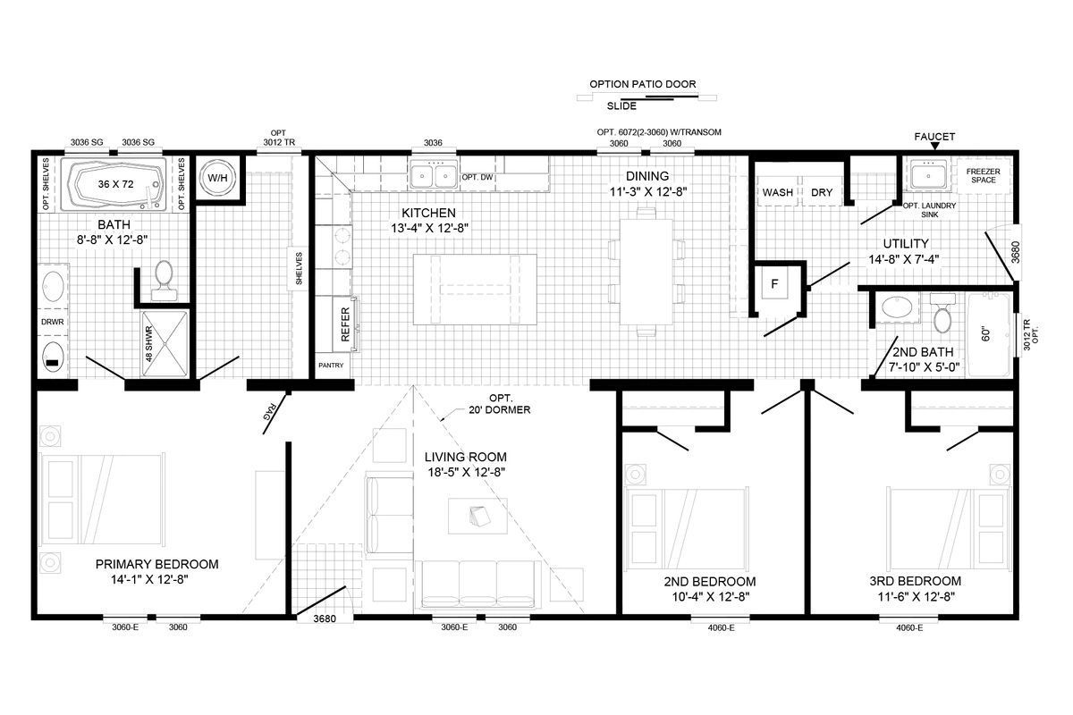 A black and white floor plan of a house.