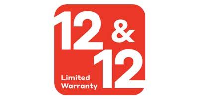 12 and 12 Limited Warranty logo