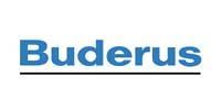 Buderus logo in blue text with a black underline.