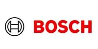 Bosch logo: Circle with a horizontal rectangle, followed by the word