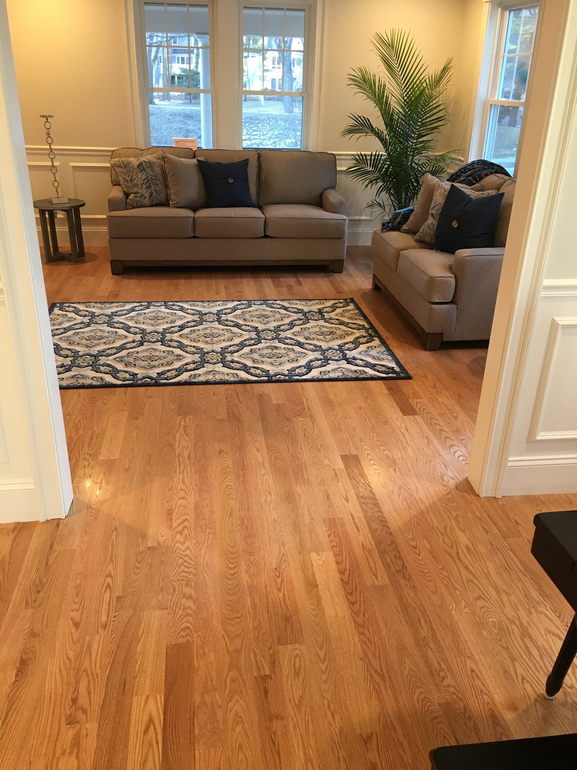 living room with hardwood floors