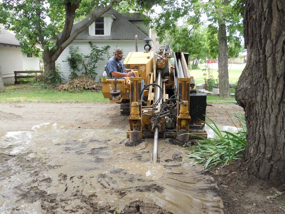 heavy equipment on mud
